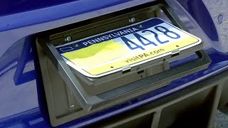 Practice of purposely obscuring license plates going hightech [upl. by Fred757]