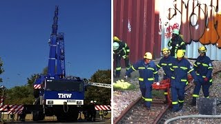 FEUER IN SBAHN TUNNEL MANVALARM  GROSSÜBUNG BF FF DRK THW Ludwigshafen [upl. by Drais]