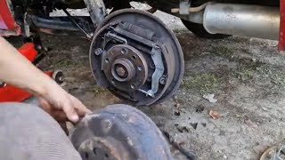 Volkswagen Transporter T4 Hadbrake Replacement At Home handbrake home volkswagen [upl. by Gnel]