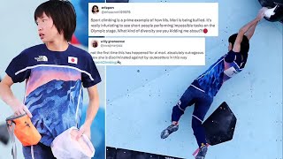 Watch Japanese climbing star Ai Mori struggle in the Olympic boulder wall final Will this 5ft [upl. by Aikemit]