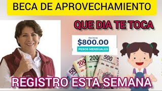 🚨BECA DE APROVECHAMIENTO EDO MEX REGISTRO ESTA SEMANA 💲800 PESOS MENSUALES 🧐💲💳💵 [upl. by Atteuqahs611]