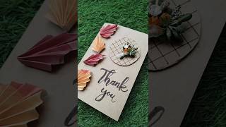 DIY card making ideas thankyoucard diy autumn dreamcatcher easy makeityourself [upl. by Sisak827]