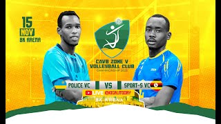 CAVB ZONE 5 VOLLEYBALL CLUB CHAMPIONSHIP 2023  POLICE VC VS SPORTS VC  MEN [upl. by Cressi818]