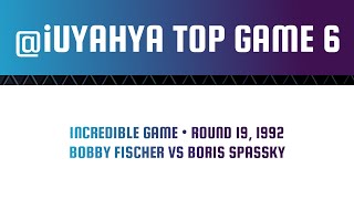 Incredible Game Bobby Fischer vs Boris Spassky 1992 [upl. by Aliuqehs]