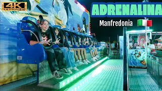 ADRENALINA Giostre Manfredonia 2023 🇮🇹 Lunapark 4K [upl. by Yeloc725]