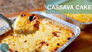 How to Make Easy and Delicious Cassava Cake Filipino Dessert Recipe [upl. by Amelus]