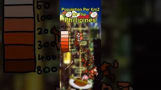 Population Of The Philippines Per KM2 [upl. by Aigroeg631]