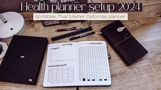 Health planner setup  ScribblesThatMatter DotCross planner [upl. by Hoem]