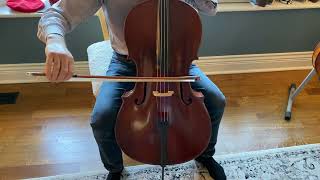 ER Schmidt ‘Amati’ Workshop Cello Markneukirchen c 1910 Sound Sample [upl. by Heinrich]