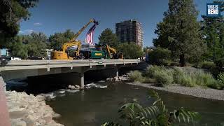 Secretary Buttigieg Send Cortez Masto and Rosen break ground on Arlington Avenue Bridge replacement [upl. by Sweyn482]