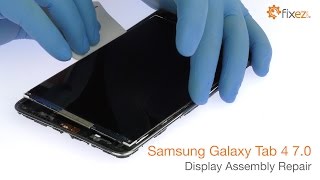 Samsung Galaxy Tab 4 70 Display Assembly Repair  Fixezcom [upl. by Borchers]