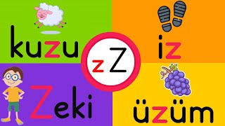 Z Sesi Kelime Okuma Çalışması  Z Sesi Öğretimi  İlk Okuma Yazma Öğretimi  Yeni Müfredat [upl. by Brieta]