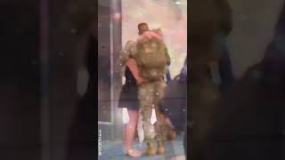 The soldier who completed the mission suddenly met his family at the airport part 2 military funny [upl. by Eirene]