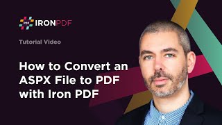 ASPX to PDF How to Convert an ASPX file to PDF with IronPDF [upl. by Aveneg]