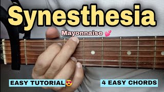 Synesthesia Guitar Tutorial  Mayonnaise EASY CHORDS [upl. by Boj]