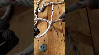 Splice 4Strand Rope Looprope weavingtechnique handcraft diy tips lifehack pet [upl. by Akerdnuhs]