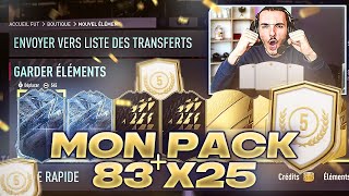 JOUVRE MON PACK 83x25  je mattendais à tout sauf à ça 🧊   FIFA 22 Ultimate Team [upl. by Adnih]