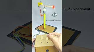 360° Rotating Crane • Dc Motor  dcmotor tech youtubeshorts dcmotorproject [upl. by Valentina]