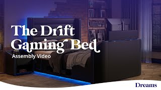 Drift Gaming Ottoman TV Bed Assembly Video  Dreams Beds [upl. by Aikrehs33]