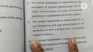 Role of headmasterheadmistress in school administrationunit 4sem2environmental education [upl. by Hiroshi474]