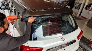 Maruti Suzuki Vitara Brezza Rooftop Vinyl Wrapping  Brezza Modification  Vwraps Sikar [upl. by Bruckner]