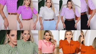 BLUSAS E SAIAS COLEÇÃO GIULIANA 👏🏽😃😍🥰💞 [upl. by Lonier140]