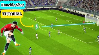 Tutorial Knuckle Shot Cristiano Ronaldo in eFootball 2024 Mobile [upl. by Attenra688]