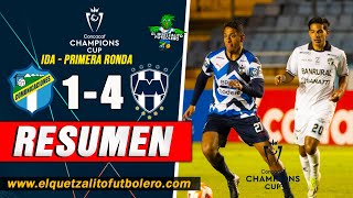 Comunicaciones 1 vs Monterrey 4  IDA Primera Ronda  Concachampions CUP  RESUMEN COMPLETO [upl. by Brett]