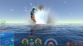 Titanic Hit a Sea Mine and Sinking  Ship Handling Simulator  Ship Mooring 3D [upl. by Arielle]