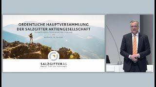 Salzgitter AG  Rede des Vorstandsvorsitzenden zur Hauptversammlung 2023 [upl. by Link]