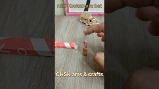 😱 World Smallest Cricket Bat 😱 cricket bat miniature kookaburra mini craft shorts subscribe [upl. by Ardin]