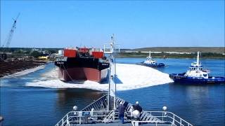 Launch of Barge B No 270 for Bouchard Transportation  VT Halter Marine [upl. by Aical]