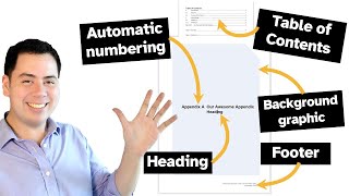 How to REALLY add an appendix to a Word document  Professional Report Guides [upl. by Neltiak]