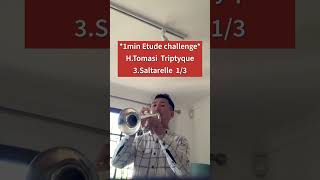 Tomasi Triptyque Saltarelle 13 trumpet トランペット トランペットソロ 吹奏楽 [upl. by Attenod470]