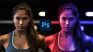 How to Create Dual Light Effect in Photoshop [upl. by Tai812]