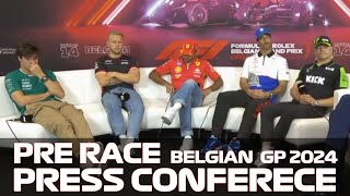 Pre Race Drivers Press Conference Belgian Grand Prix 2024 [upl. by Fineberg613]