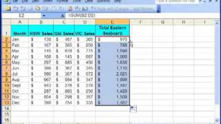 Excel Tutorial Tip 1  Copy Formula Down Column Excel Training Courses Sydney [upl. by Elie374]