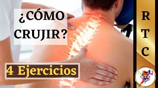 🦴Cómo CRUJIR la ESPALDA Tronar LUMBAR y crujirse el cuello [upl. by Enajyram449]