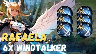 RAFAELA 6X WINDTALKER PRANK IN RANK GAME😂 ITS EFFECTIVE  RAFAELA BEST BUILD 2024 [upl. by Ahsikcin]