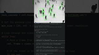 People Detection using OpenCV and Python [upl. by Ainej]