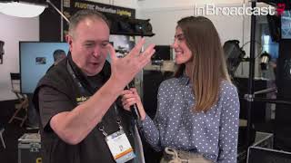 FLUOTEC delivers new Award Winning FRESNELS and PANELS of PURE WHITE LIGHT at NAB Show [upl. by Orecul]