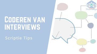 Het CODEREN van INTERVIEWS Hoe doe je dat  Scriptie TIPS [upl. by Mccandless958]