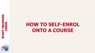 How to Self Enrol on a Blackboard Course [upl. by Anavahs]