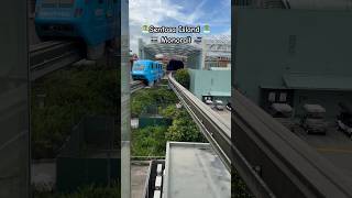 🚟 Monorail Sentosa Island 🏝️Universal Studios Park subscribe railway viralshorts Do subscribe [upl. by Nayab]