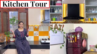 My Organized Kitchen Tour  Easy Ways to Organize Kitchen  Kitchen Organization ideas  Urban Rasoi [upl. by Ecinrev]