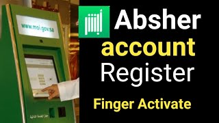 How To Absher Account Registration  Absher Account Banane ka Tarika  Absher machine [upl. by Rehtaeh]