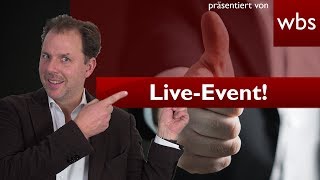 Großer Livestream 2 Legal Tech Meetup NRW  Rechtsanwalt Christian Solmecke [upl. by Izogn]