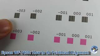 Epson WorkForce WF7830DTWF How to do Print Head Alignment Vertical and Horizontal [upl. by Syhr52]