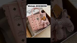 MCM TONI TOPZIP SHOPPING IN VISETOS MONOGRAM STRAP bag luxurybag mcm mcmbag [upl. by Ayotal]