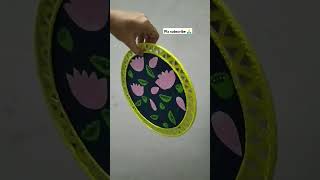 Wall hanging craft ideas  pichwai lippan art art shortsfeed [upl. by Shedd]